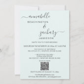 *~* ビクトリアンチェルブ フォト QR AR6 RSVP ウェディング 招待状 (裏面)