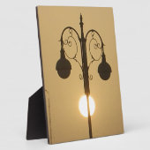 ビクトリアンチャーム：ヴィンテージストリートライトランプポスト フォトプラーク (側面)