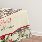 ビクトリアンチンツィーの鳥とバラヴィンテージスタイル テーブルクロス (インサイチュ)