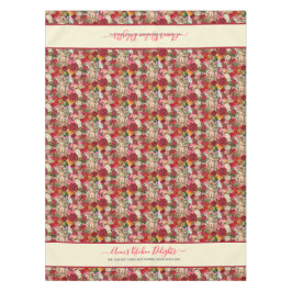 ビクトリアンチンツィCherubsとバラヴィンテージスタイル テーブルクロス