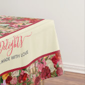 ビクトリアンチンツィCherubsとバラヴィンテージスタイル テーブルクロス (インサイチュ)