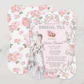 ビクトリアンティーパーティー 招待状 (正面/裏面)