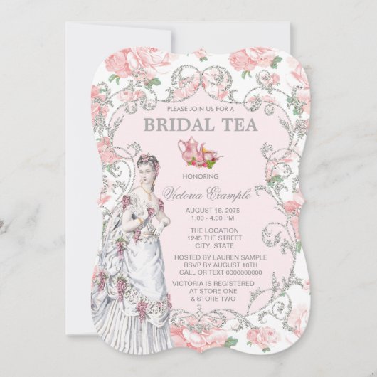 ビクトリアンティーパーティー 招待状 (正面)