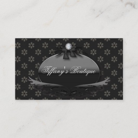 ビクトリアンデイジーダマスクファッション名刺 名刺 (正面)