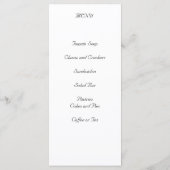 ビクトリアンデザインメニュー メニュー (裏面)