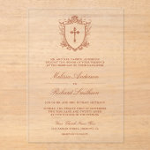 ビクトリアントラコッタカソリッ結婚クス アクリル招待状 (正面)