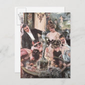 ビクトリアンハローウィンパーティ インビテーションポストカード (正面/裏面)