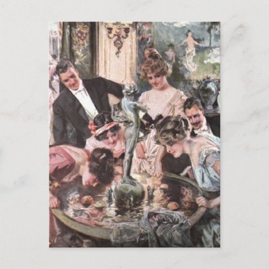 ビクトリアンハローウィンパーティ インビテーションポストカード (正面)