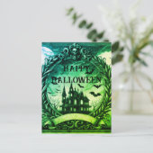 ビクトリアンハ幽霊のよく出るウスハッピーハローウィン シーズンポストカード (スタンド正面)