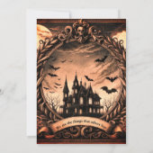 ビクトリアンハ幽霊のよく出るウスハローウィンパーティ 招待状 (裏面)