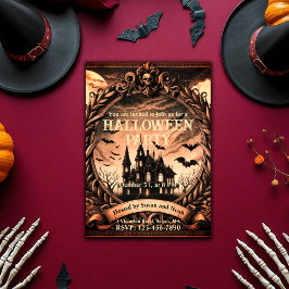 ビクトリアンハ幽霊のよく出るウスハローウィンパーティ 招待状