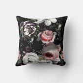 ビクトリアンバラはっきりしたカラフルフローラ クッション (裏面)