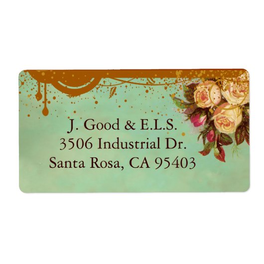 ビクトリアンバラエレガントカスタムラベル ラベル (正面)