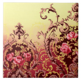 ビクトリアンバラエレガントフローラヴィンテージ タイル