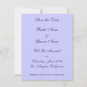 ビクトリアンバラカスタム結婚式のお知らせ 招待状 (裏面)