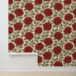 ビクトリアンバラガーデンレッドフローラ 壁紙