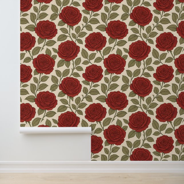 ビクトリアンバラガーデンレッドフローラ 壁紙 (アプリケーション)