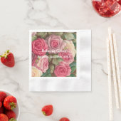 ビクトリアンバラガーデン結婚ズブーケ 縁ありカクテルナプキン (インサイチュ)