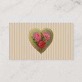 ビクトリアンバラハートとリストライプのネン 名刺 (裏面)