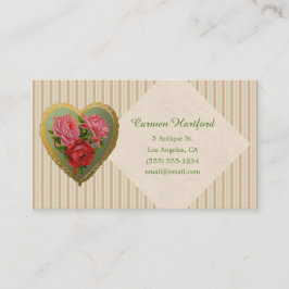 ビクトリアンバラハートとリストライプのネン 名刺