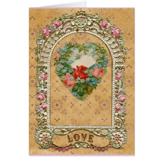 ビクトリアンバラハートアーバーロマンチックヴィンテージラブ (正面)