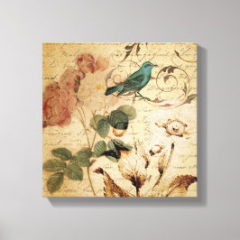 ビクトリアンバラバードパリスフランスのボタニカル キャンバスプリント