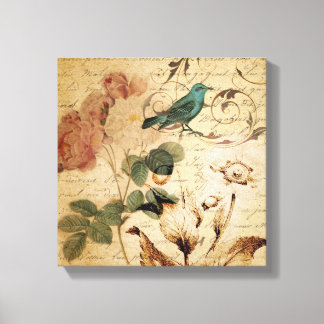 ビクトリアンバラバードパリスフランスのボタニカル キャンバスプリント
