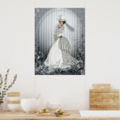 ビクトリアンバラプリント ポスター (キッチン)