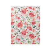 ビクトリアンバラ夢想：花クラシック柄 ノートパッド (回転)