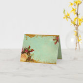 ビクトリアンバラ空白のノートカード カード (黄色い花)