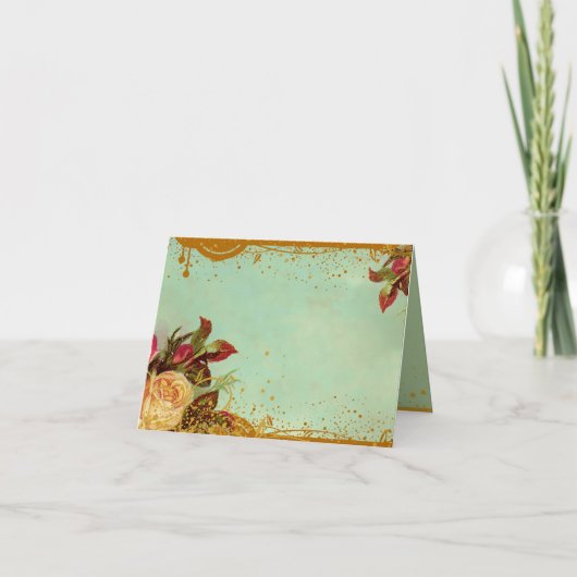 ビクトリアンバラ空白のノートカード カード (正面)