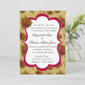 ビクトリアンバラ結婚式招待状 招待状 (スタンド正面)