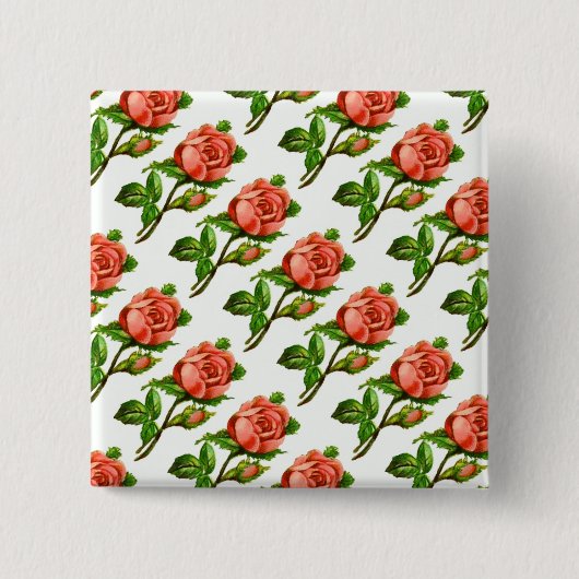 ビクトリアンバラ茶パーティーテーマピンボタン 缶バッジ (正面)