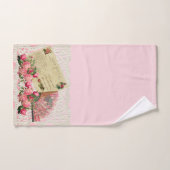 ビクトリアンバラ、はがき及びアンティークファン バスタオルセット (ハンドタオル)