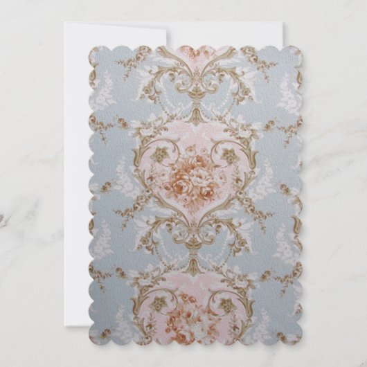 ビクトリアンバラ-招待状/RSVPの結婚Bride 招待状 (正面)