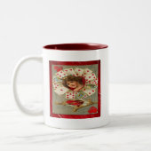 ビクトリアンバレンタインハート ツートーンマグカップ (左)