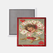 ビクトリアンバレンタインハート マグネット (正面/裏面)