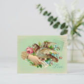 ビクトリアンバレンタインバードとバラ シーズンポストカード (スタンド正面)