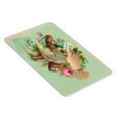 ビクトリアンバレンタインバードとバラ マグネット (右側)