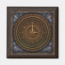 ビクトリアンバロック時計の青茶色の真鍮 マグネット