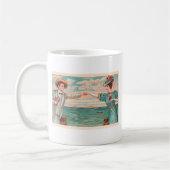 ビクトリアンビーチラブドレスシ海結婚ズ・カップル コーヒーマグカップ (左)