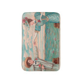 ビクトリアンビーチラブドレスシ海結婚ズ・カップル バスマット (正面縦)