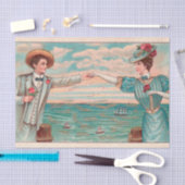 ビクトリアンビーチラブドレスシ海結婚ズ・カップル 薄葉紙 (クラフト)