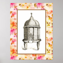 ビクトリアンビーハイブのフローラ ポスター