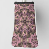 ビクトリアンピンクマウヴエレガント ゴルフヘッドカバー (回転90)