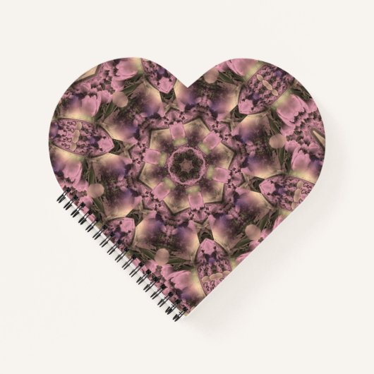 ビクトリアンピンクマウヴエレガント ノートブック (正面)