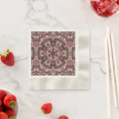 ビクトリアンピンクマウヴエレガント 縁ありカクテルナプキン (インサイチュ)