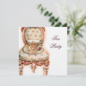 ビクトリアンピンクローズティーパーティー 招待状 (スタンド正面)