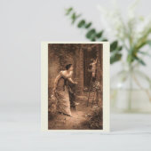 ビクトリアンファッション, Cherub Helper,ヴィンテージスタイル ポストカード (スタンド正面)