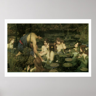 ビクトリアンファンタジー絵画のアートプリント36x24 ポスター